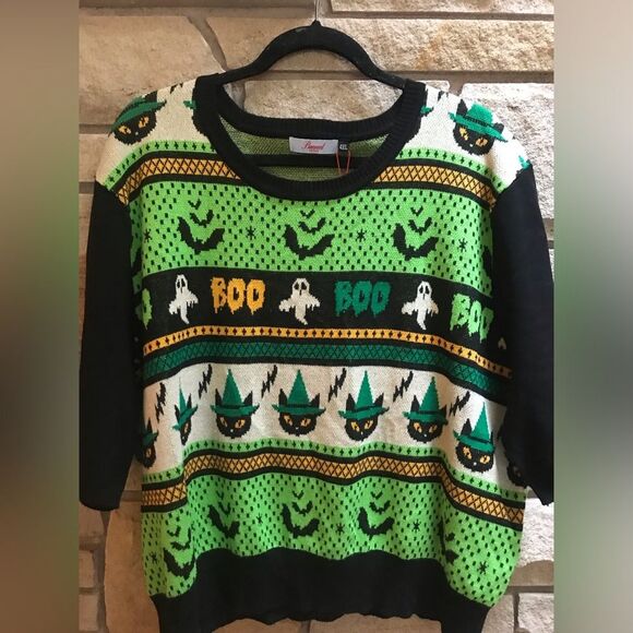 BANNED Apparel Spooky Boo Jumper Sweater Whimsigoth Halloween 4x NWT black - Picture 10 of 15